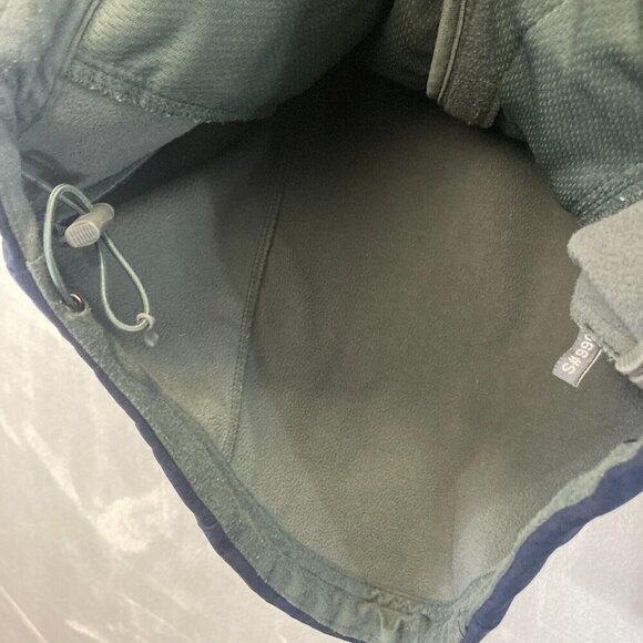 US NAVY Soft Shell Jacket Womens Medium M Fleece Full Zip Up Blue Landway - Picture 11 of 13